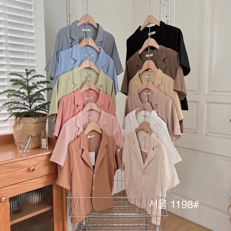 Áo vest cộc tay 2 túi
