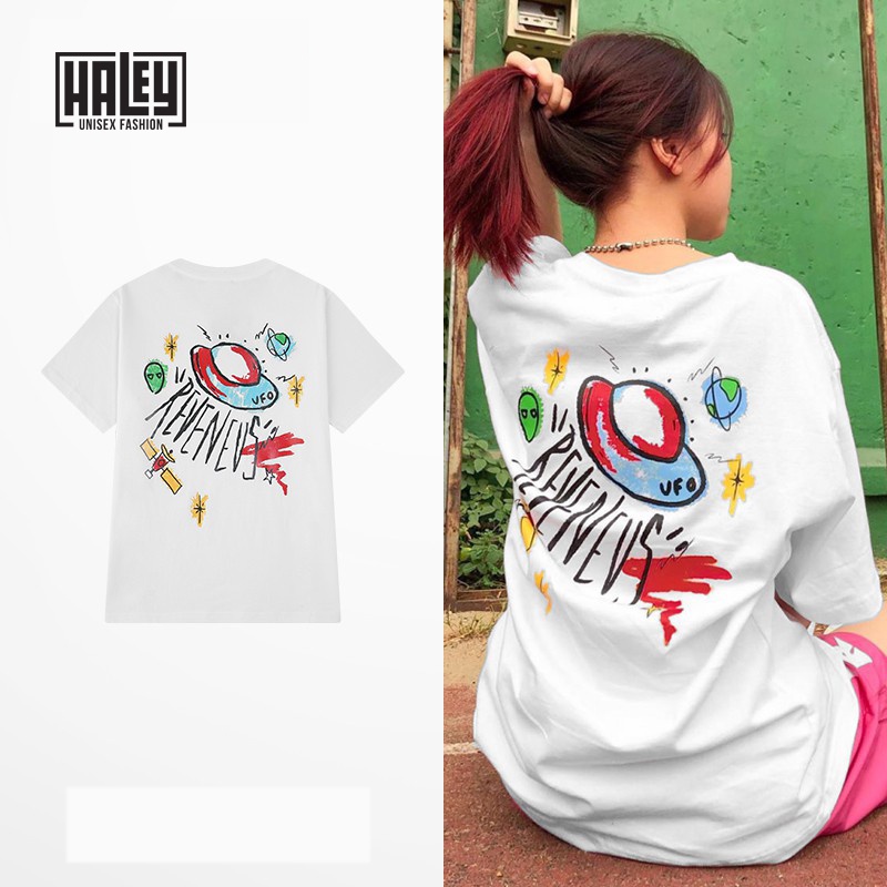 Áo Thun Nam Nữ TN500 Form Rộng Tay Lỡ Local brand phong cách Haley Freesize Street wear Phong Cách Chất Cotton