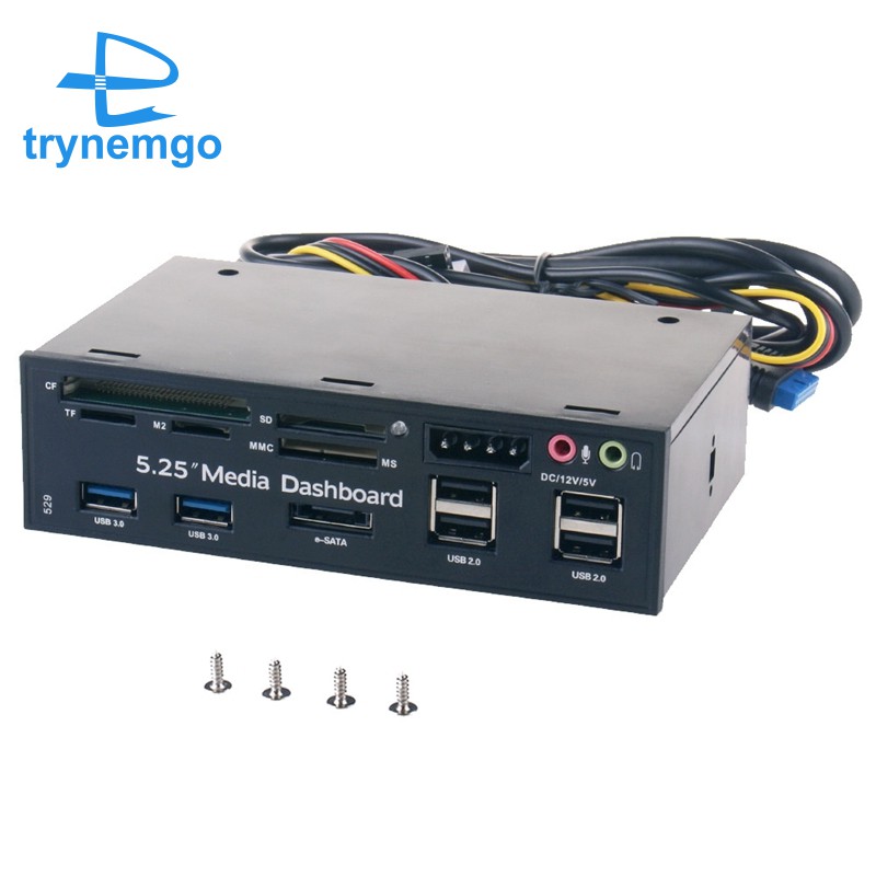 Đầu Đọc Thẻ Nhớ Xdvn 5.25inch Usb 2.0 3.0 20 Pin E-Sata Sata