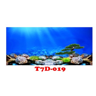 Tranh 3D bể cá mã T7D-019 kt (60,80,90,100,1m2,1m5,1m6)