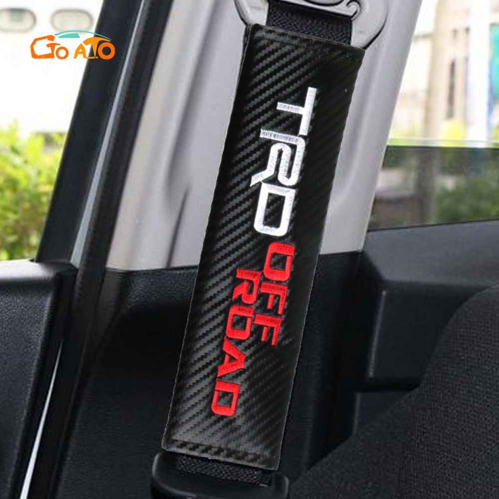 GTIOATO Cho Toyota TRD OFF ROADSợi Carbon DâY Đai An ToàN Ô Tô CàI DâY An ToàN Ô Tô BọC DâY An ToàN Xe HơI Đệm Bọc Dây Đai An Toàn Xe Hơi Phụ KiệN Ô Tô Phụ KiệN Trang Trí Ô Tô
