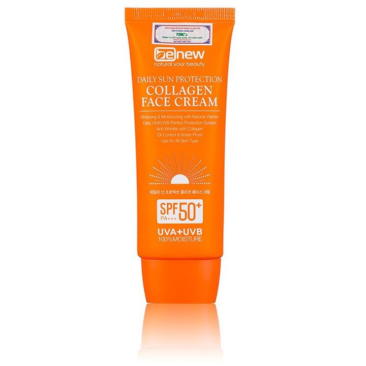 Kem chống nắng cao cấp dành cho da mặt - Benew Collagen Sun Cream Dưỡng Trắng, Nâng Tone Da (trăng) 70ml-Hàng Chính Hãng | BigBuy360 - bigbuy360.vn