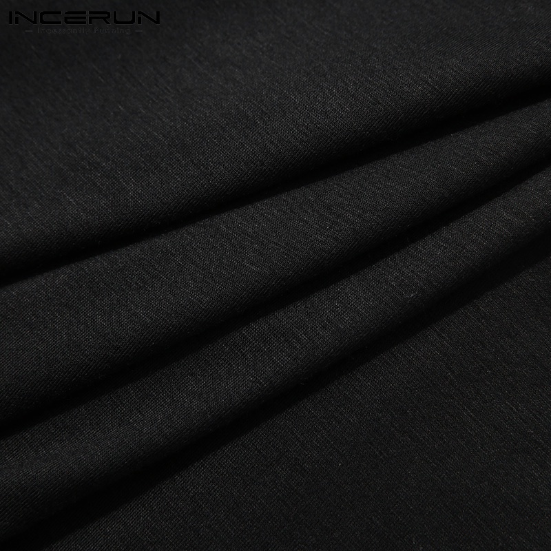 Áo tanktop INCERUN cổ tròn 2 màu thời trang mùa hè cho nam