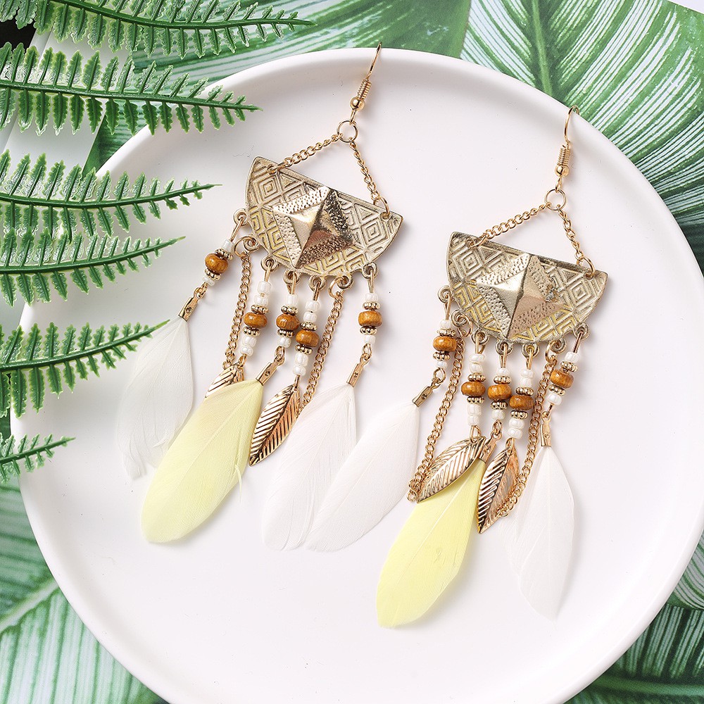 [NEW] Khuyên tai lông vũ thời trang mẫu mới 2021