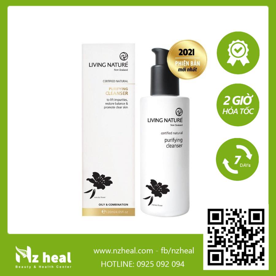 [Hỏa tốc] Sữa rửa mặt làm sạch sâu Living Nature Purifying Cleanser 100ml/120ml