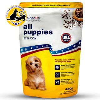 Thức ăn Golden Pet Cho Chó Con - USA (Gói 450Gram)