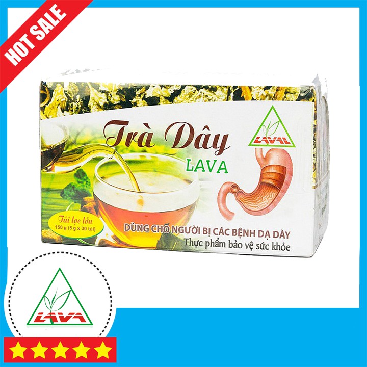 Trà Dây Lava Hỗ Trợ Điều Trị Viêm Loét Dạ Dày Túi Lọc Hộp 30 Gói