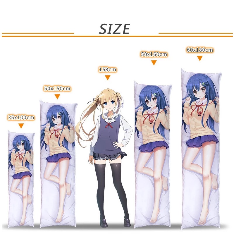 Gối Ôm In Hình Nhân Vật Nahida Hentai Dakim Sakura Kích Thước 50 * 150cm