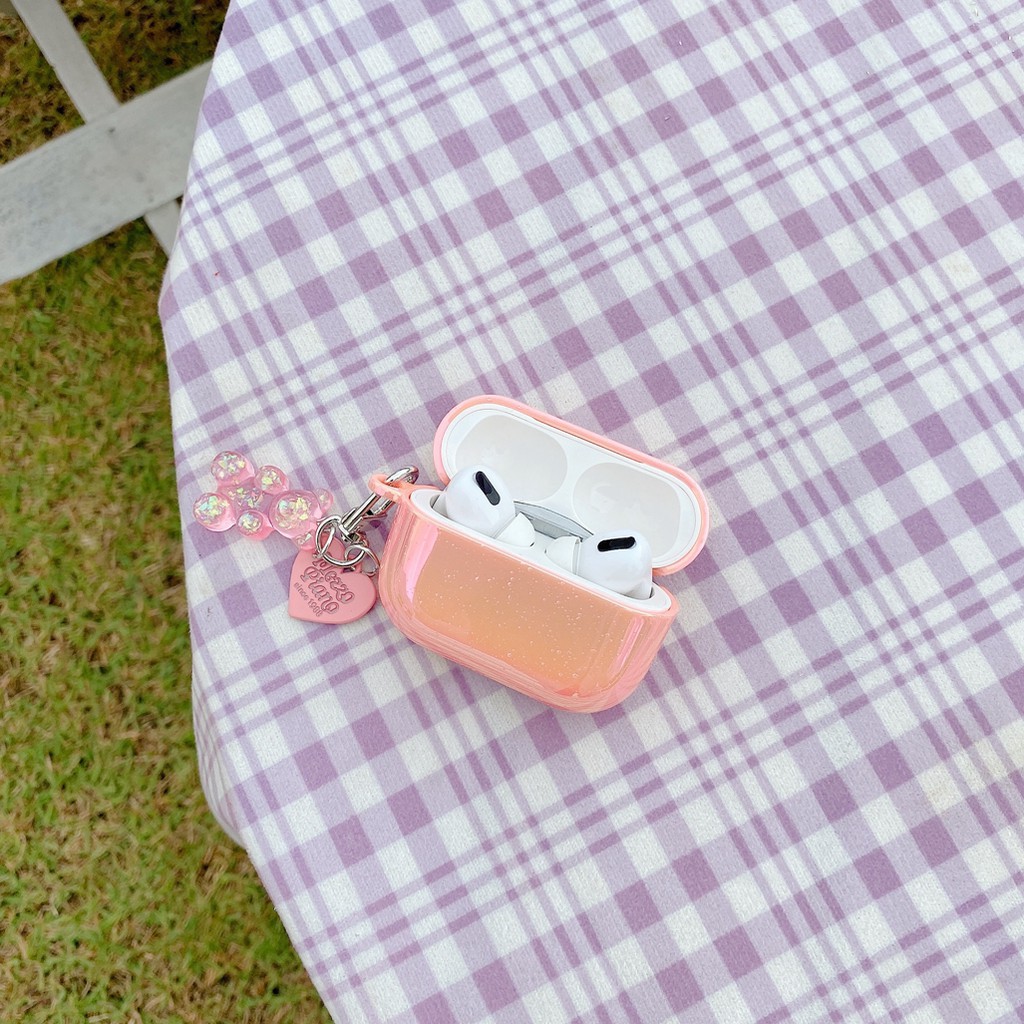 Vỏ Bảo Vệ Hộp Sạc Tai Nghe airpods 1 2 3 pro 1 2 3 pro Bằng tpu Hình Giọt Nước Mưa Phối Dây Xích Dễ Thương