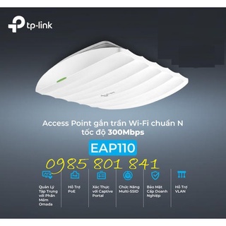 Bộ phát wifi eap110 + router cân bằng tải tl-r480t+ chịu tải cao. hàng chính hãng tp-link có co, cq