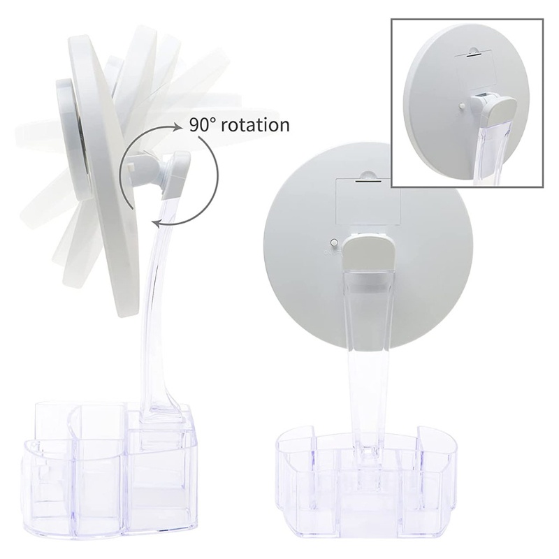 Gương Trang Điểm Độ Phóng Đại 10x Có Đèn Tiện Dụng