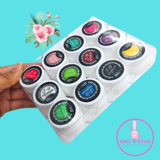 Set gel vẽ móng tạo loang 12 màu lên màu chuẩn đẹp