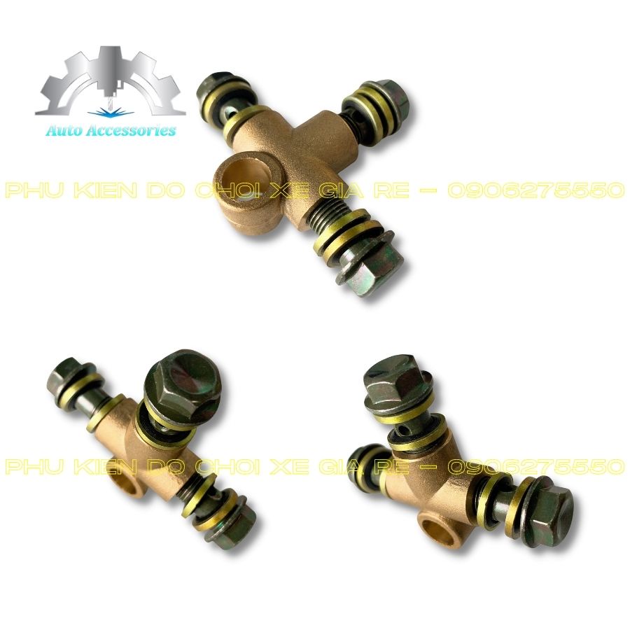 ĐỘC CHỈ CÓ TẠI SHOP - Bộ chia 3 đầu dây dầu, cho tất cả các dòng xe, lên 2 đĩa, dầu được bơm đều lan tỏa đủ xuống phanh