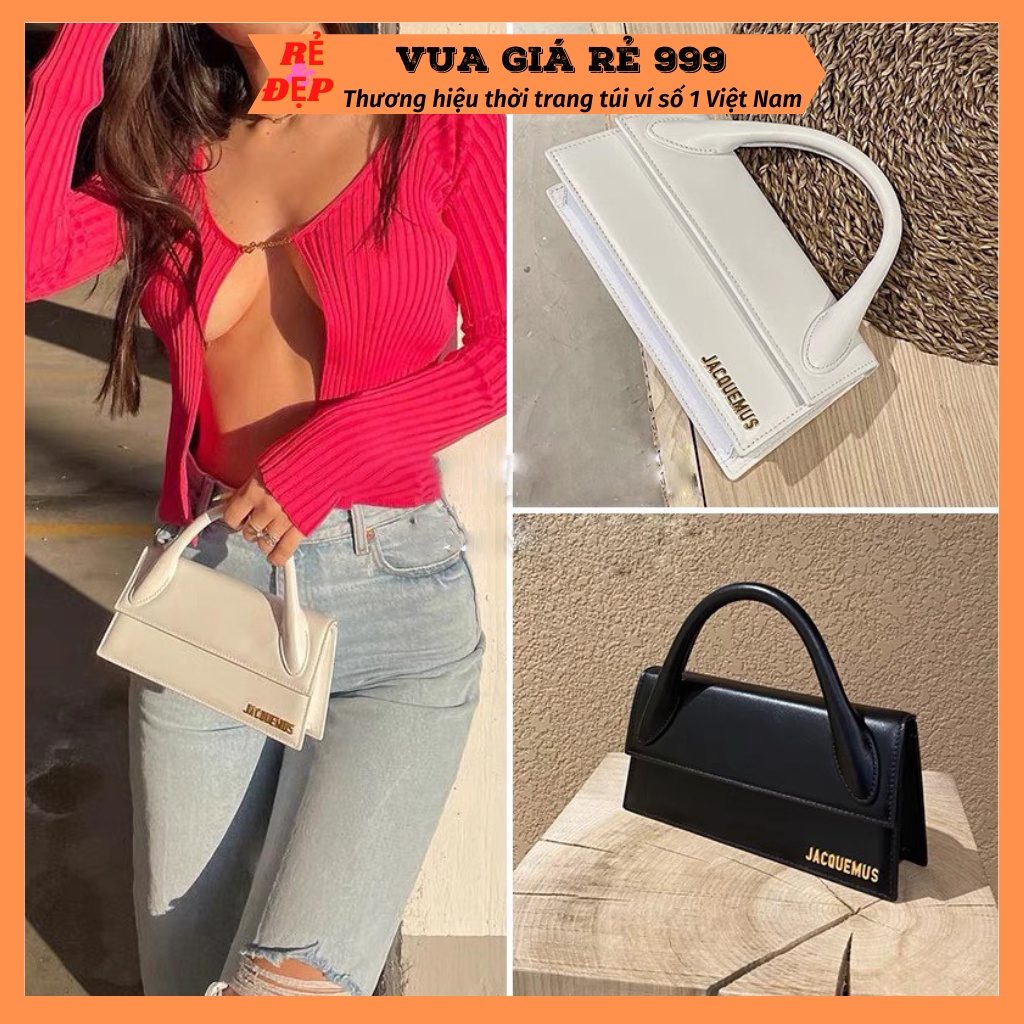 Túi xách jacqu size 20 đeo chéo nữ quai vòm dáng ngang mẫu mới đẹp giá rẻ DC202