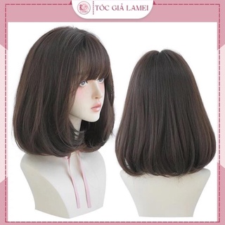 Tóc giả nữ cả đầu vic ngắn cụp đuôi nhẹ cao cấp