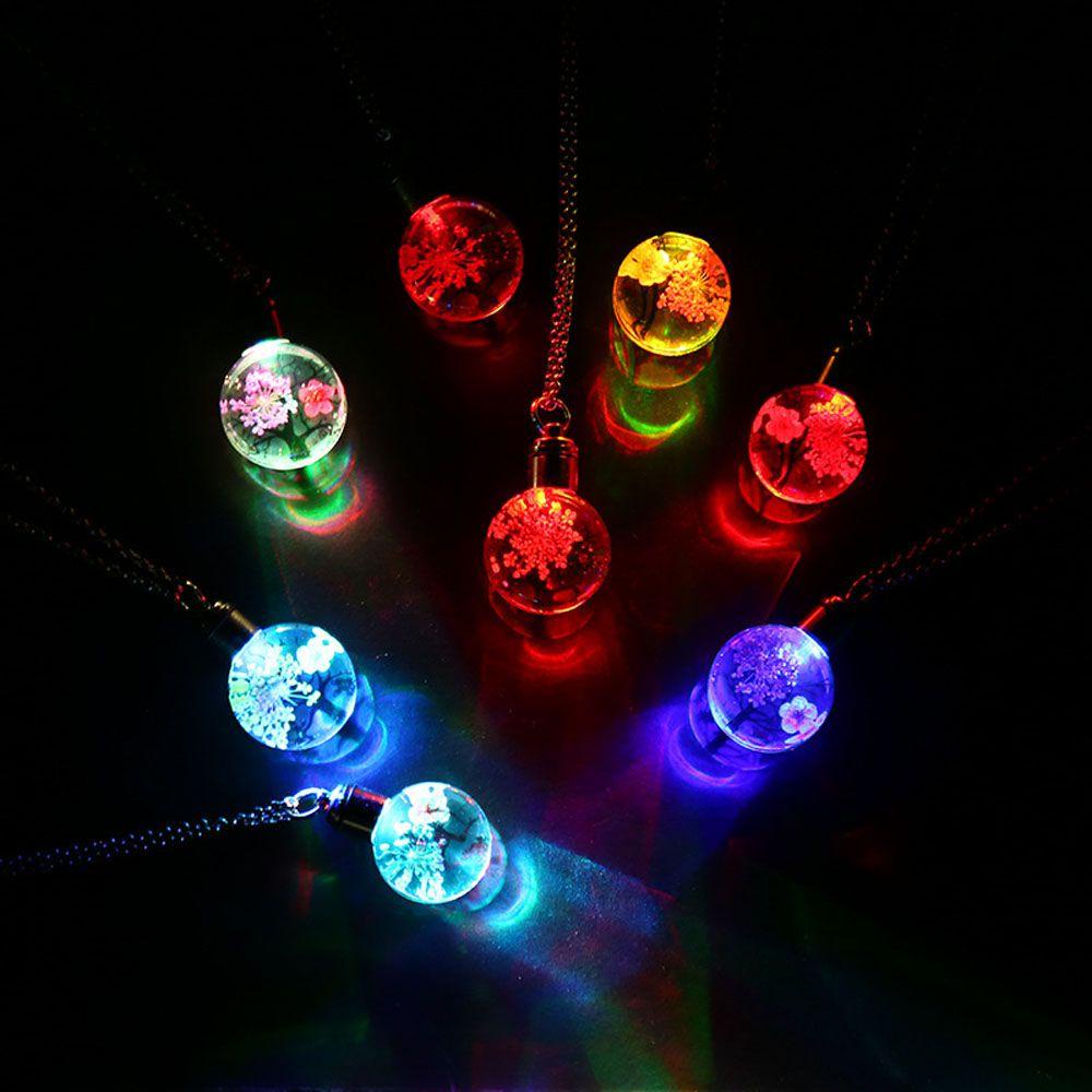 Vòng cổ Mặt Đá Có Đèn LED Phát Sáng