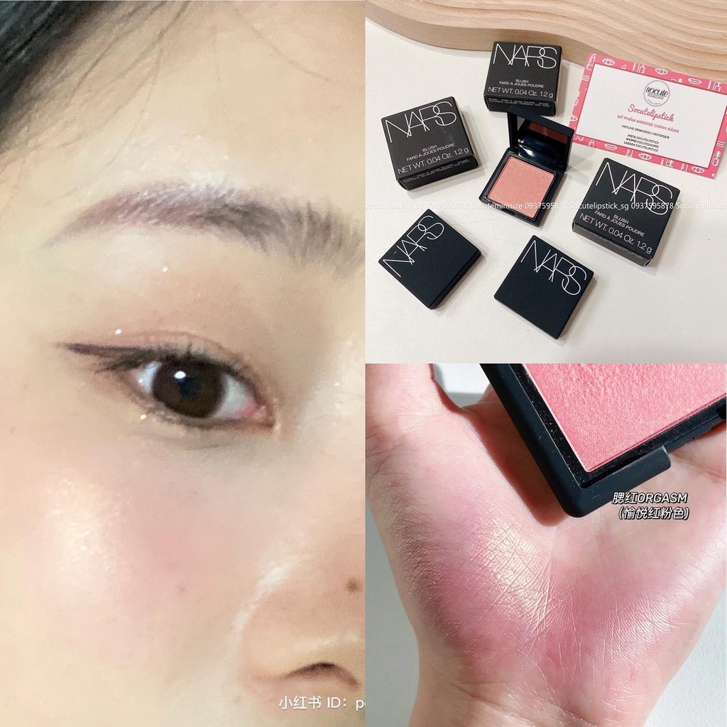 Phấn má hồng NARS Orgasm - Behave - Orgasm X - Dolce Vita - Taj Mahal - Torrid  Minisize 1.2g/ Fullsize