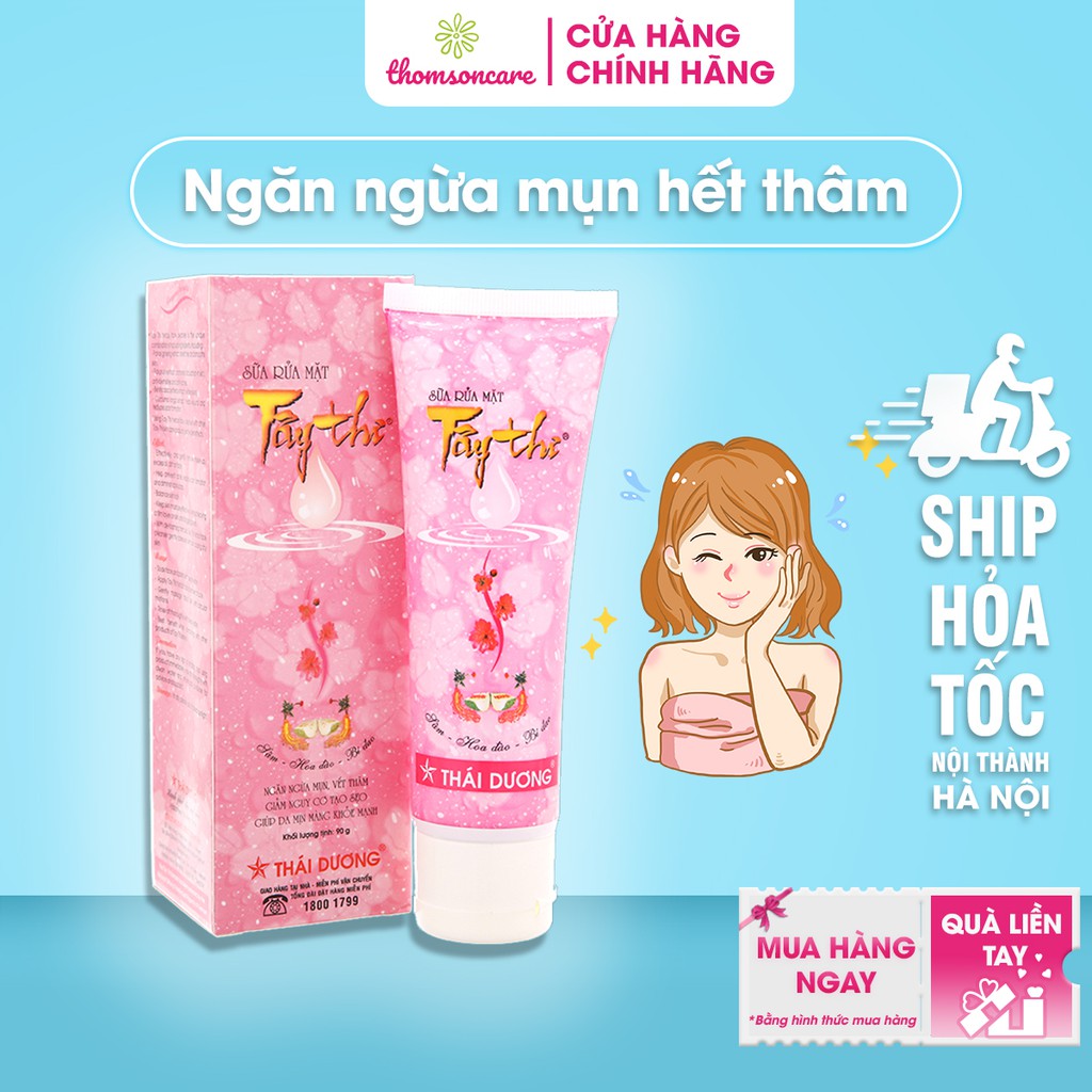 Sữa rửa mặt Tây Thi từ thảo dược tuýp 90g giúp sạch bụi bẩn bã nhờn, tẩy trang, ngừa mụn, mờ thâm nám, cân bằng ph độ ẩm