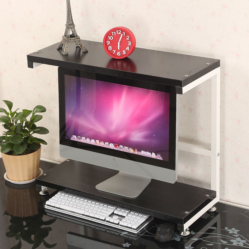 Màn hình máy tính để bàn, in, giá tích hợp lưu trữ bàn phím, tăng đơ, hai lớp | BigBuy360 - bigbuy360.vn