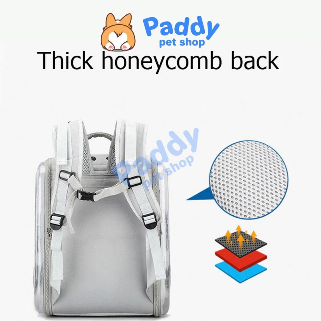 Balo Phi Hành Gia Vận Chuyển Chó Mèo Dưới 12kg (Loại Siêu Lớn)