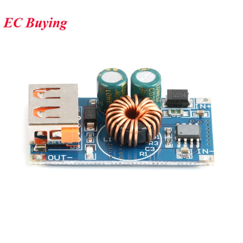 Mô Đun Hạ Áp USB DC 12V 24V Sang QC2.0 QC3.0 Sạc Nhanh Dành Cho Điện Thoại Di Động