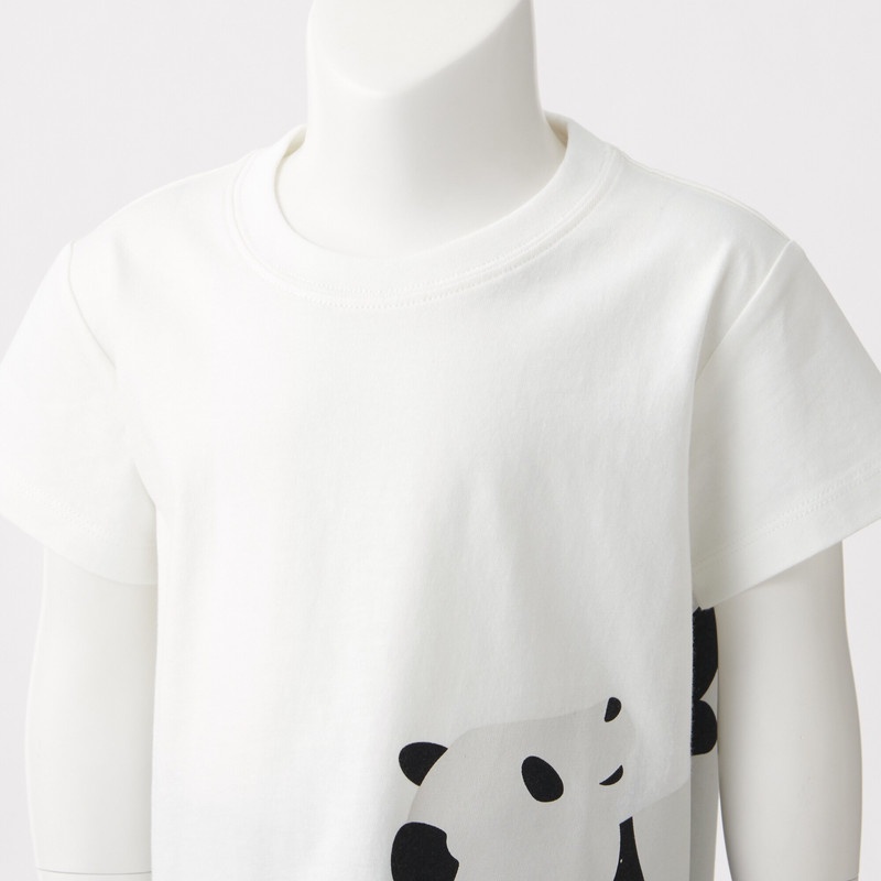 Muji Áo Thun In Họa Tiết Vải Jersey Cotton Ấn Độ-Em Bé