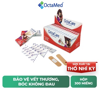 Băng Dán Sơ Cứu Y Tế OCTACARE Không Kích Ứng, Chịu Nước, Hộp 300 Miếng