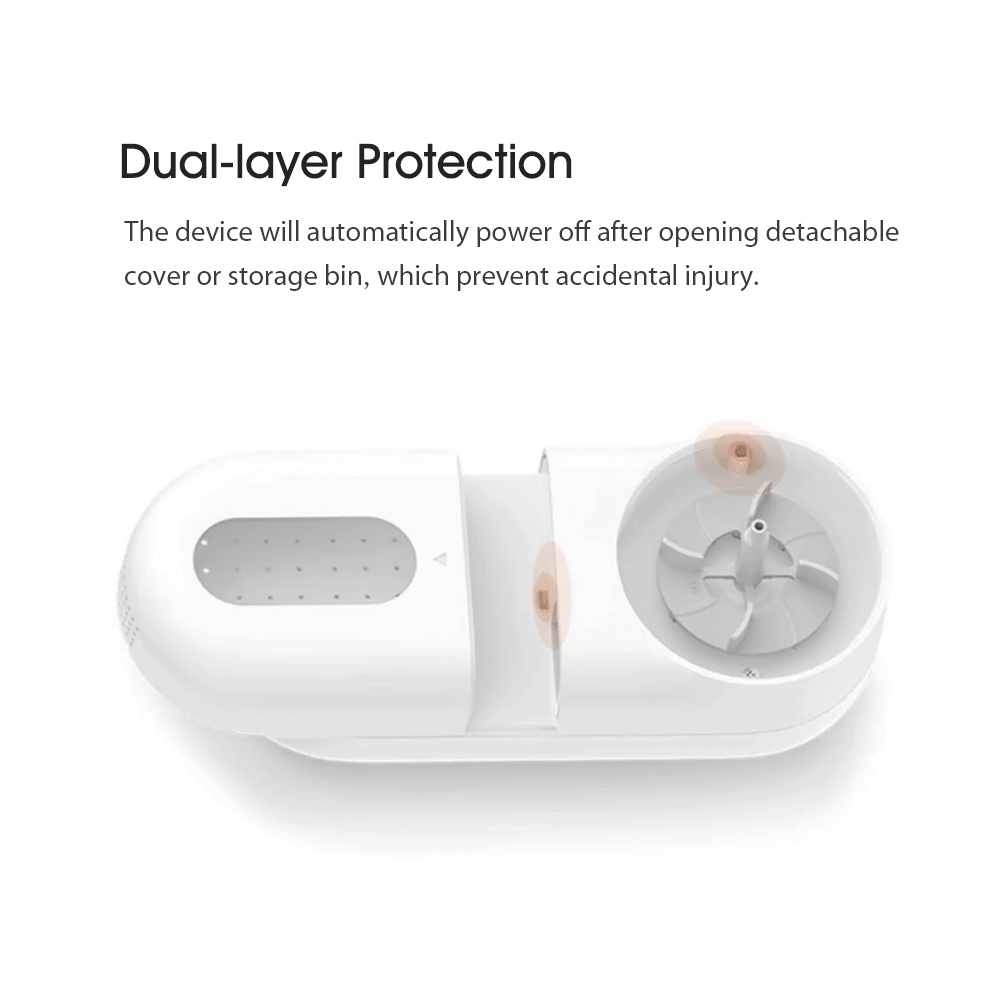 Máy tẩy xơ vải trên quần áo rèm cửa thảm trải sàn hiệu Xiaomi Mijia sạc USB 90 phút đầu dao nhỏ 0.35mm độ ồn thấp