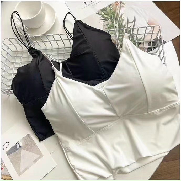 Áo 2 Dây CropTop Chất Su Lạnh, Siêu Đẹp, Siêu Chất 2S03