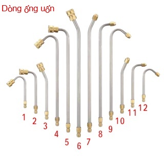 Máy xịt rửa cao áp làm sạch góc chết que uốn cong rửa xe hình quạt nước đầu súng cắm nhanh 30 độ 90 độ thanh nối dài rửa xe