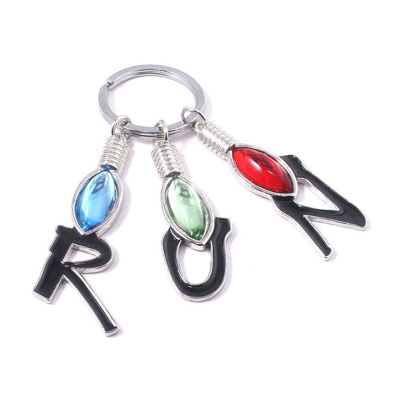 Móc Khóa Mặt Kim Loại In Chữ Stranger Things