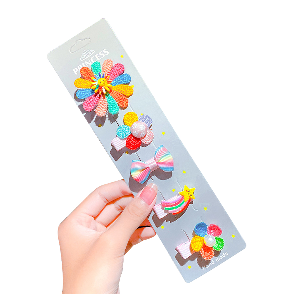 Set 5 kẹp tóc nơ xinh xắn dành cho bé gái