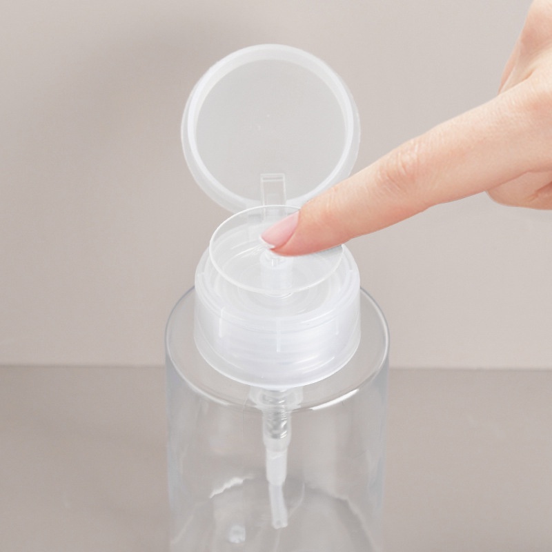 Chai Nhựa Trong Suốt Dạng Ấn Đựng Dung Dịch 100ml/200ml