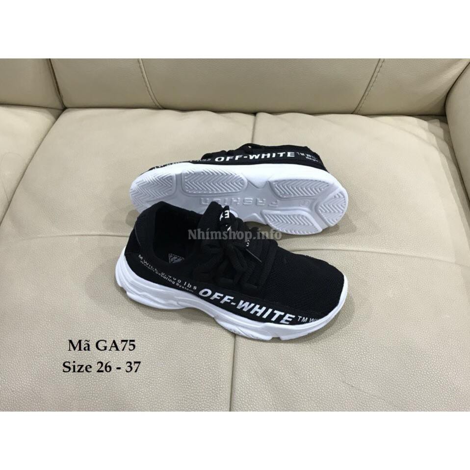 [Sẵn Hàng] Giày Thể Thao Yeezy Zebra Cho Bé Trai Và Bé Gái 3 - 12 Tuổi GA75 .