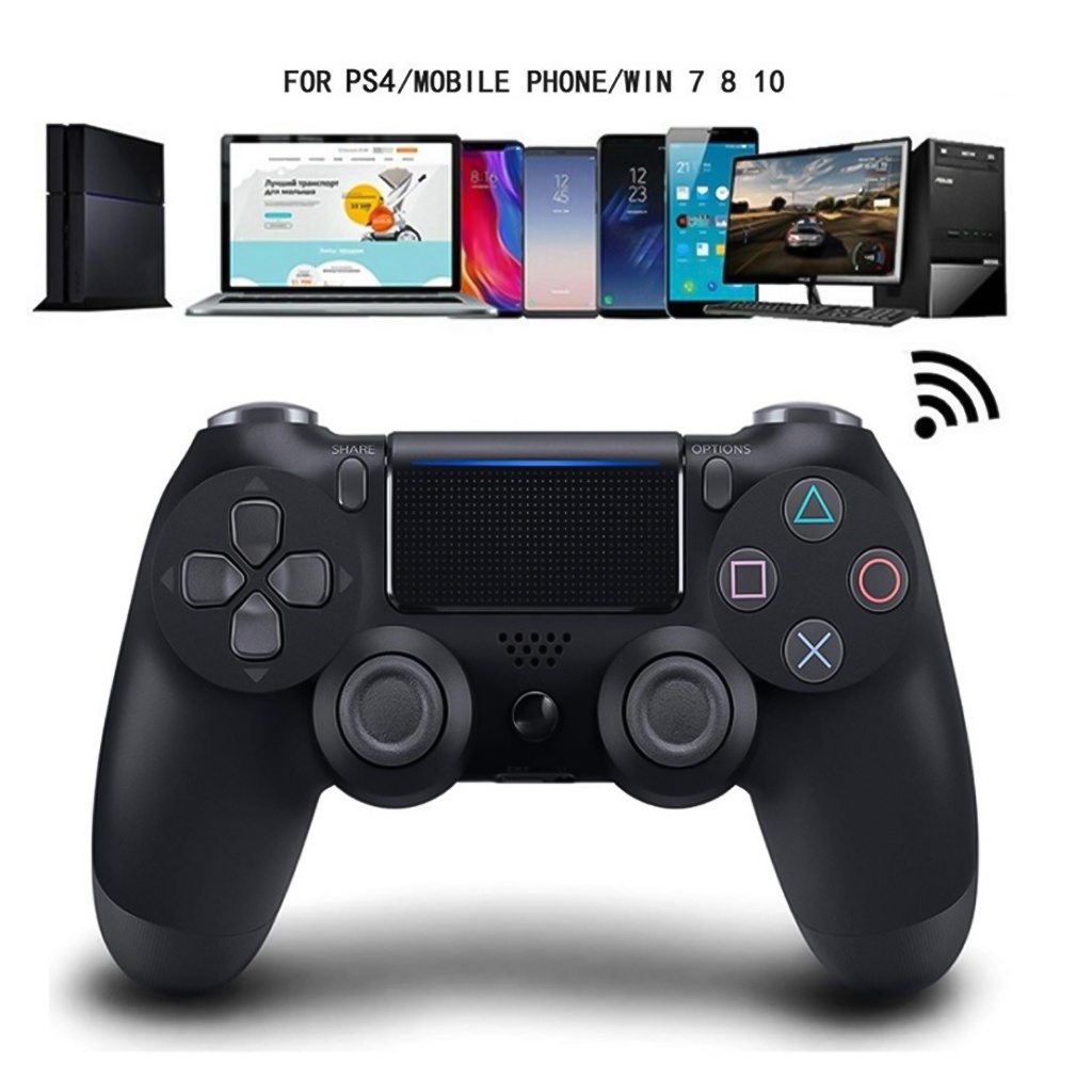 Tay Cầm P4S Không Dây Bluetooth chơi Fifa Online4 Cho PC / Laptop / Điện Thoại Android / TV Android / TV -dc4891