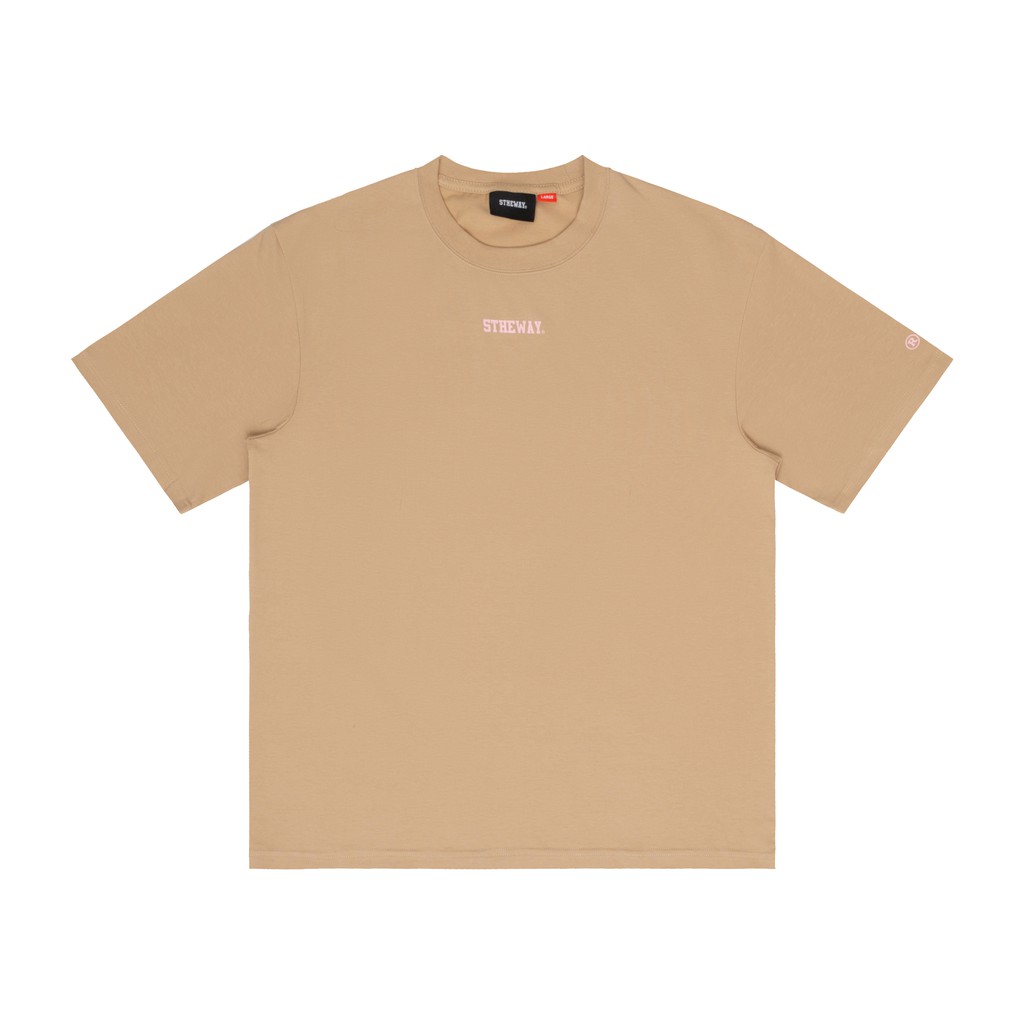 5THEWAY® /solid/ Big Logo New Tee™ in WARM SAND aka Áo Thun Vàng Cát Tay Ngắn | BigBuy360 - bigbuy360.vn