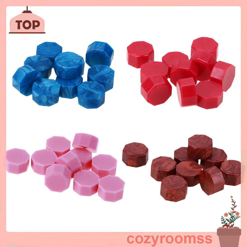 Cozyroomss 100pcs / Lot Retro Octagon Sealing Wax Seal