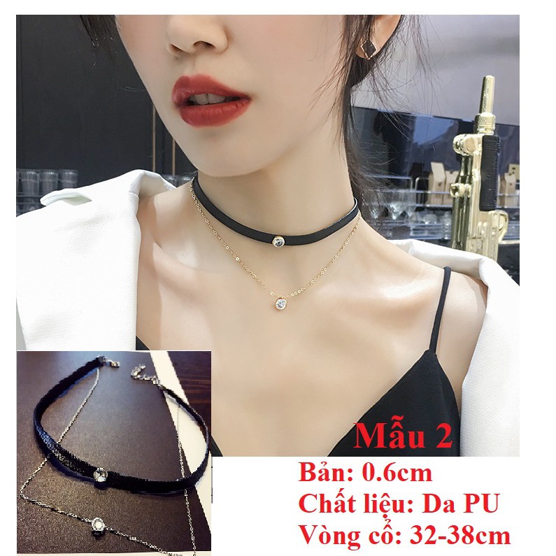 10 mẫu Chocker da - Vòng cổ hot trend 2019