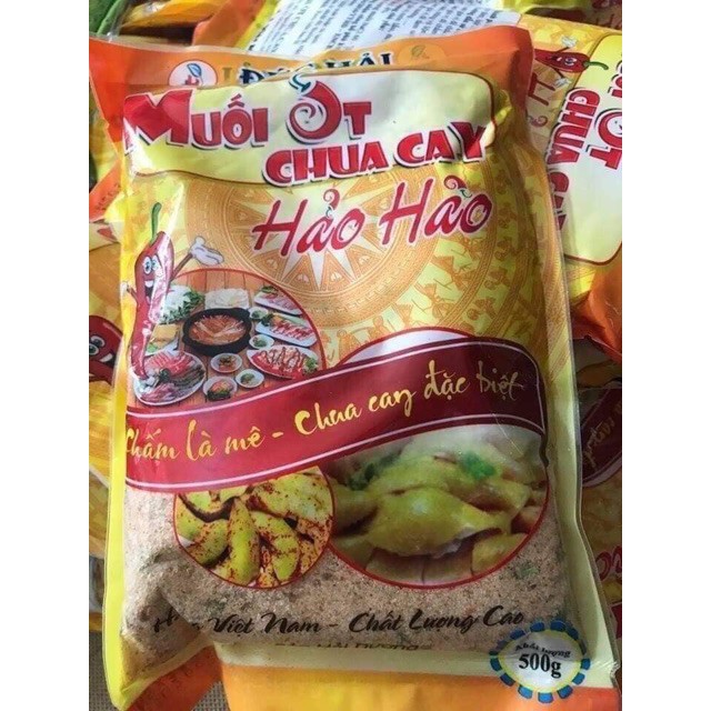 Muối Bột Canh Hảo Hảo Đức Hải HB7466 Chua Cay Hàng Có Tem Mác 100% Hàng Thật 1 Gói 500gm Cao Cấp