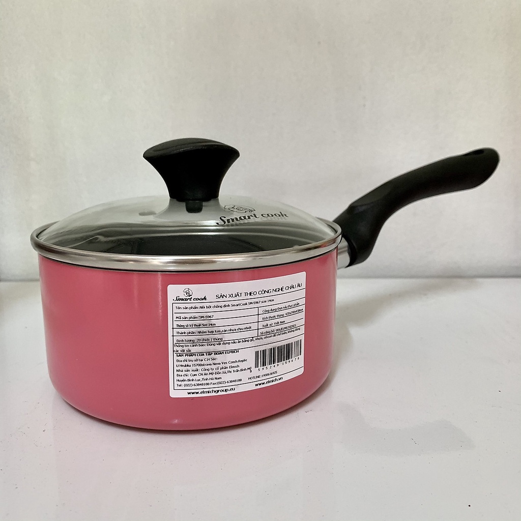 Quánh nhôm chống dính cao cấp Smart Cook SM-5967 size 14cm (không từ)