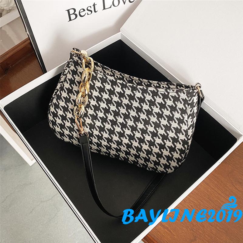 BAY-Túi xách đeo vai họa tiết da báo/ ngựa vằn phong cách retro cho nữ