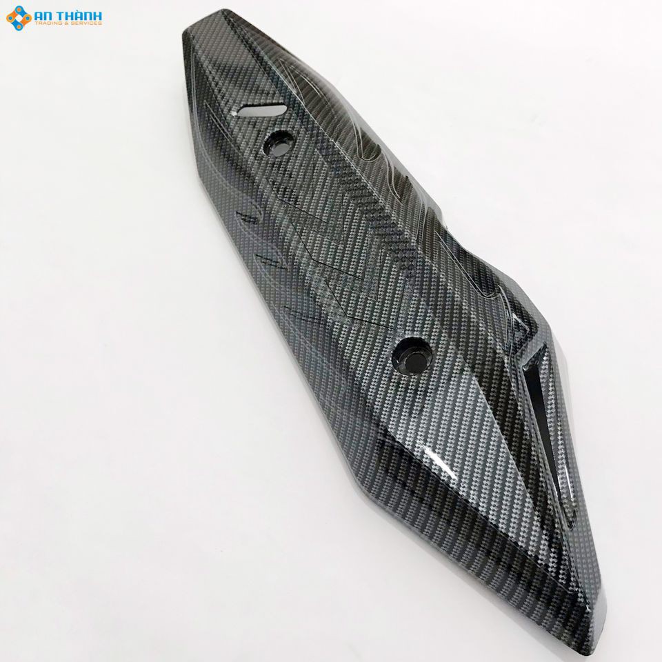 Ốp che pô Honda Vario 125 - 150  sơn phủ Carbon