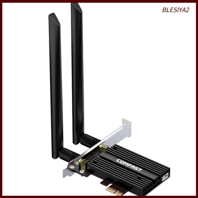 Bộ tiếp hợp WiFi 6 PCI-E 1800Mbps 802.11AX PCI bluetooth 5.2 dành cho máy tính bàn