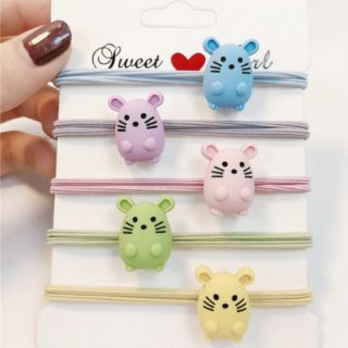 Cột tóc chuột cute