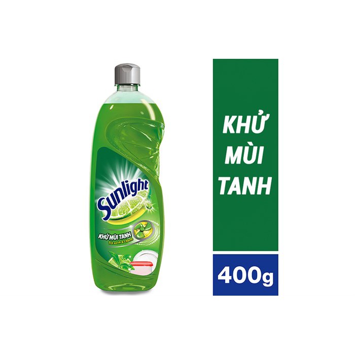Nước rửa chén trà xanh Matcha/Chanh/Trăng chai 400g ngẫu nhiên