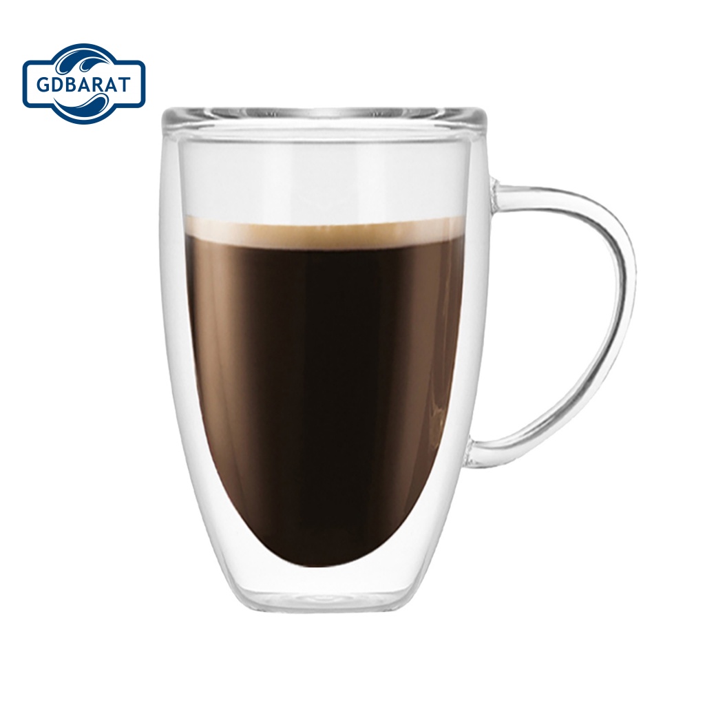 Cốc Uống Trà / Cà Phê Hai Lớp Đa Năng Dung Tích 250 / 350 / 450ml