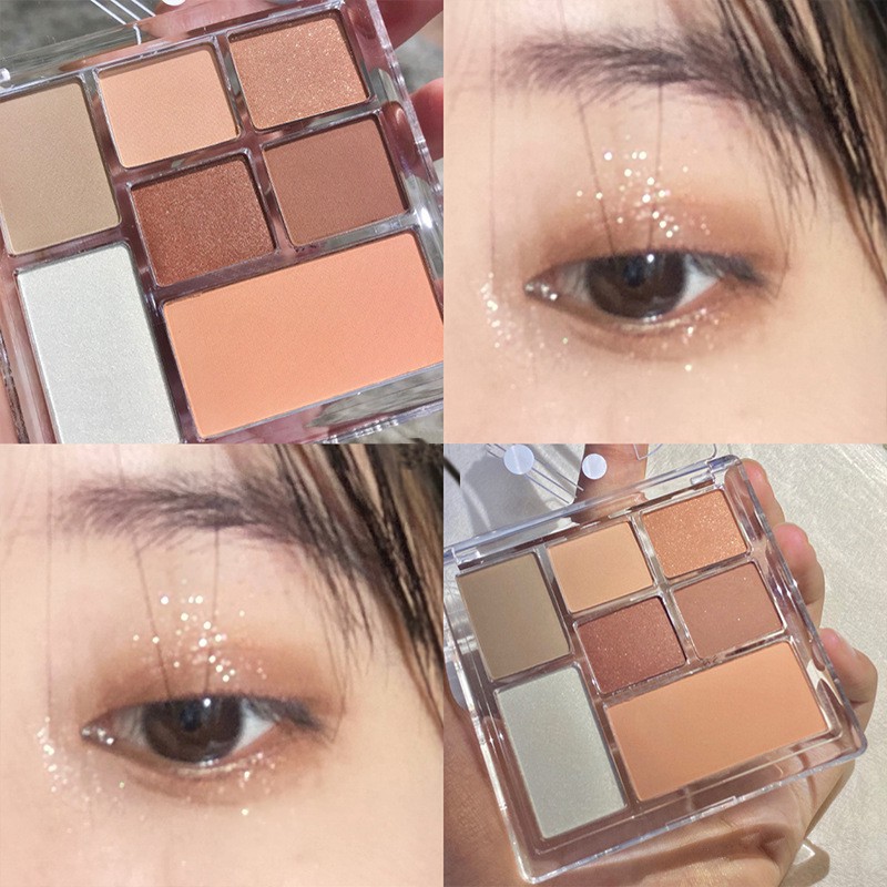 (Hàng Mới Về) Bảng Phấn Mắt Chín Màu Lấp Lánh Nhung Mịn Matte/Shimmer má hồng trang điểm mắt mĩ phẩm nội địa trung | BigBuy360 - bigbuy360.vn