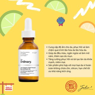 THE ORDINARY - Tinh dầu dưỡng tầm xuân hữu cơ (100% Organic Cold-Pressed Rose Hip Seed Oil)