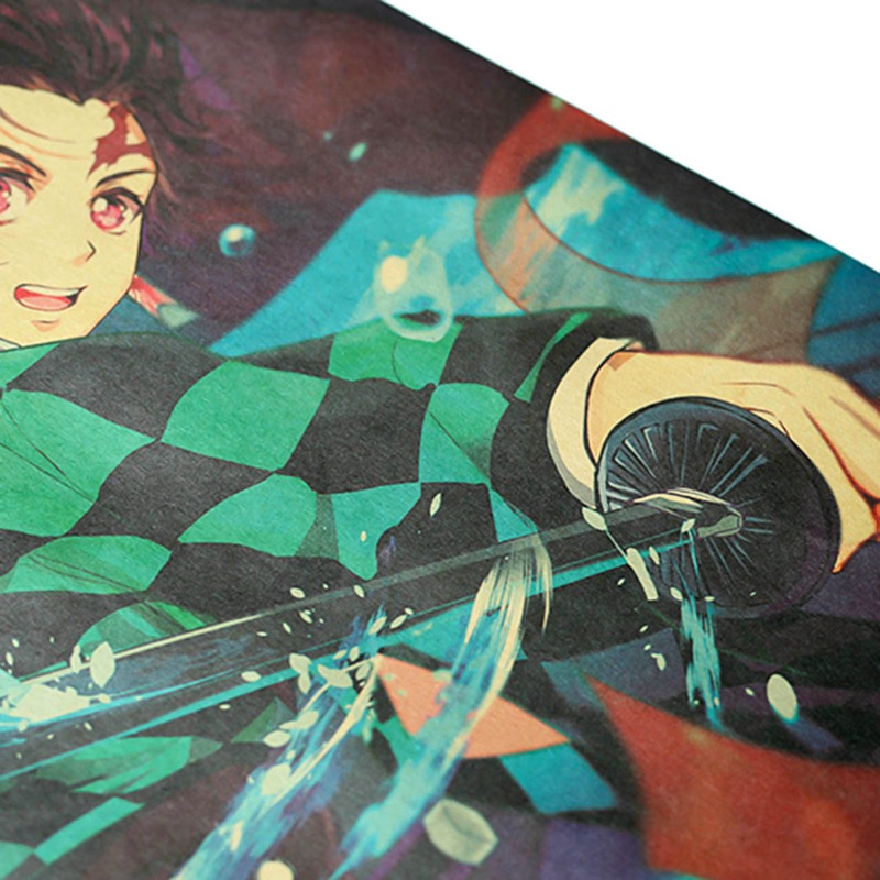 Poster treo tường in hình nhân vật phim hoạt hình Demon Slayer: Kimetsu No Yaiba Tanjirou Nezuko