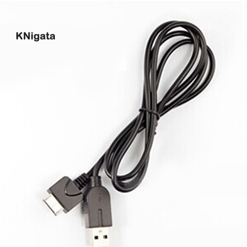 {KNK} 1.1m/3.6ft 2 in 1 USB Charge Data Transfer Sync Cable Cord for PS Vita PSV